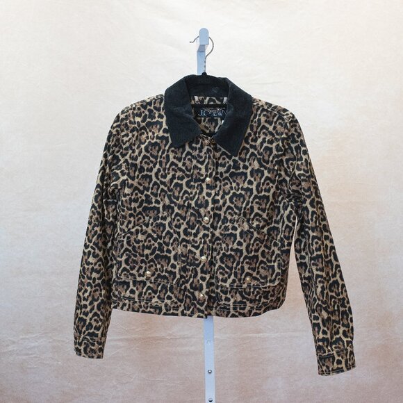 J.Crew NWT Cheetah Print Barn Jacket - Picture 1 of 3